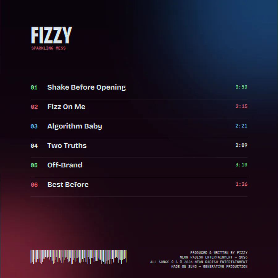 Rear sleeve of Sparkling Mess